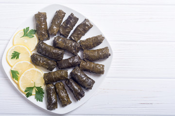 Dolma from grape of vines