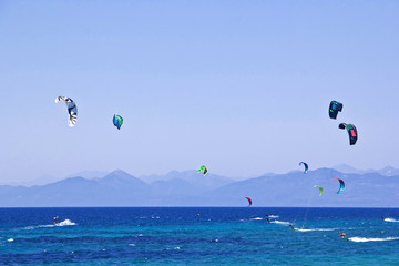 Kitesurfer auf Lefkada