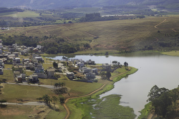 Fototapeta premium Vista aérea de Atibaia SP.