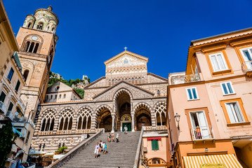 Cathedral of St Andrea in Amalfi. Italy - obrazy, fototapety, plakaty