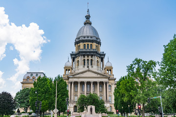 Illinois State Capital Building - obrazy, fototapety, plakaty