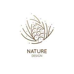Pine cone logo design