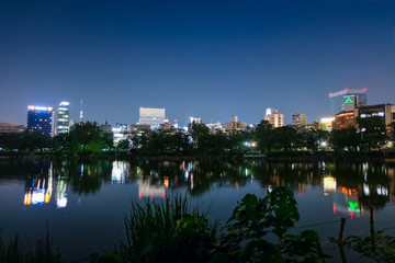 上野 不忍池 夜景