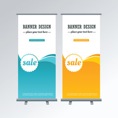 Stand. Mockup. Roll up banner design. X banner. Abstract poster. Creative brochure. Red banner.