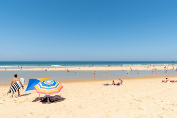 CAP FERRET (Bassin d'Arcachon, France), la plage côté océan Atlantique