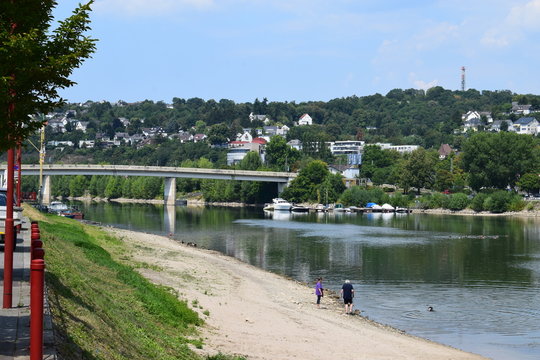 Rhein ufer bei Niederwerth / Vallendar
