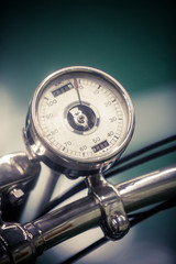 Vintage motorcycle speedometer