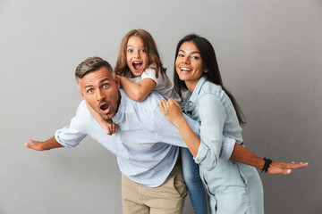 Portrait of a joyful family