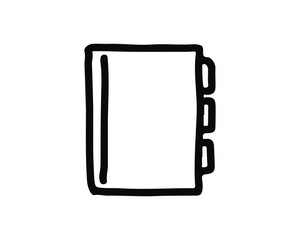 book icon hand drawn design illustration,designed for web and app