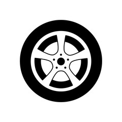 Wheel disks  icon, logo