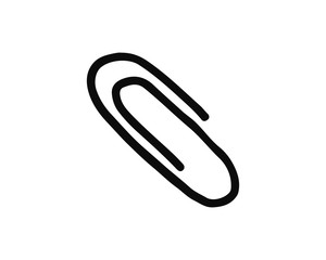 paper clip icon hand drawn design illustration,designed for web and app