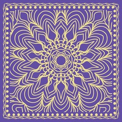 Floral geometric ornament. vector illustration.