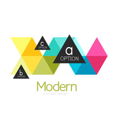 Triangle shape design abstract business logo icon design. Company logotype branding emblem idea