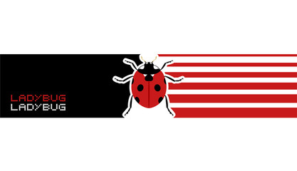 Creative ladybug banner