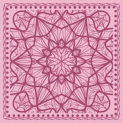 Floral geometric ornament. vector illustration.