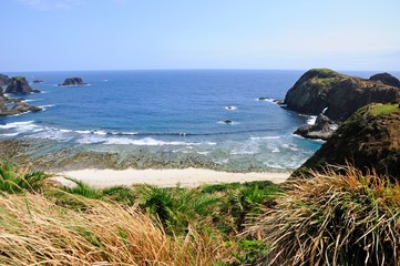 Beautiful beach and landscape of seaside on Green Island in Taitung, Taiwan