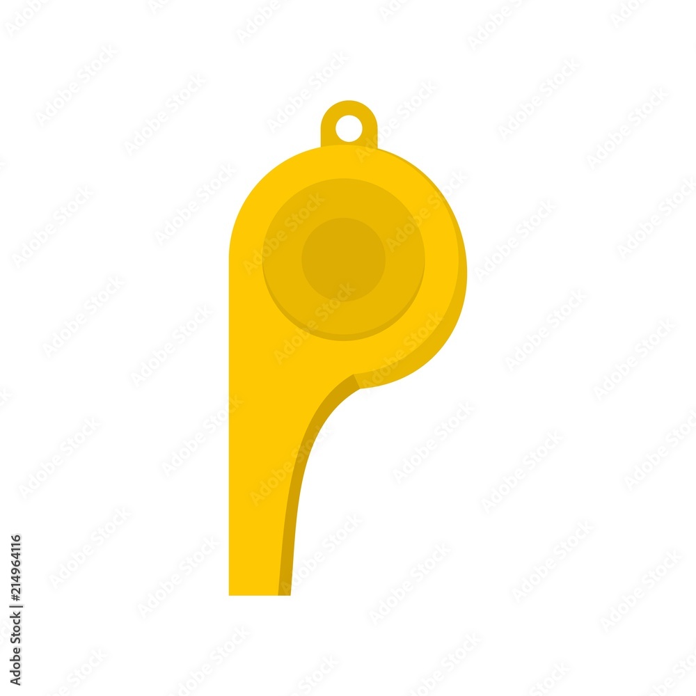 Wall mural whistle referee icon. flat illustration of whistle referee vector icon for web isolated on white