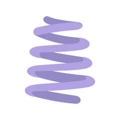 Spiral coil icon. Flat illustration of spiral coil vector icon for web isolated on white