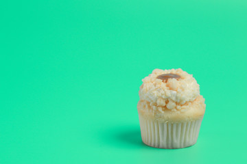 Birthday Cake On Color For The Background