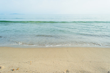 Fototapeta na wymiar crystal clear water on the beach