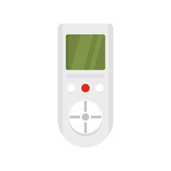 Digital remote control conditioner icon. Flat illustration of digital remote control conditioner vector icon for web isolated on white