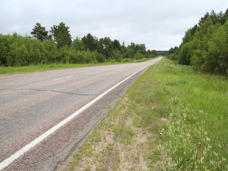 asphalted country road