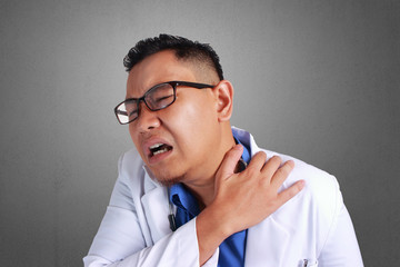 Doctor Having Shoulder Pain