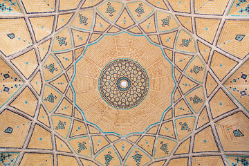 Highly decorative Islamic mosque dome 