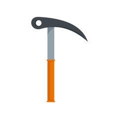 Hand hiking hook icon. Flat illustration of hand hiking hook vector icon for web isolated on white