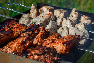 Barbecue grill meat