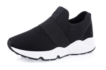 Classic sneakers isolated on white background