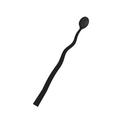 Burned match icon. Flat illustration of burned match vector icon for web isolated on white