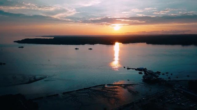 pacific colombian sunset, paradise on buenaventura city