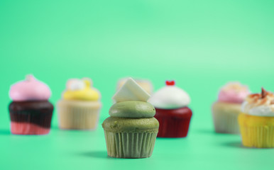 Birthday Cake On Color For The Background