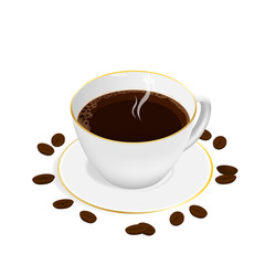 isometric espresso coffee cup vector