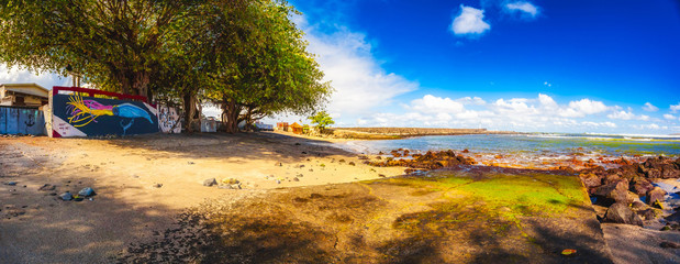 Panomara on the bay of Terre Sainte in Saint-Pierre - Reunion Island