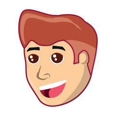 cartoon man icon