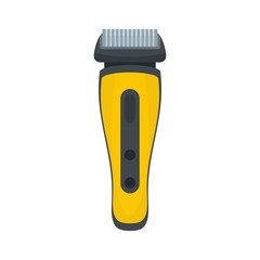 Electric beard razor icon. Flat illustration of electric beard razor vector icon for web isolated on white