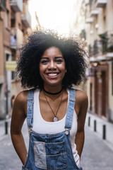 Portrait of a beautiful black woman.