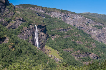 Waterfall at the top of the fjord