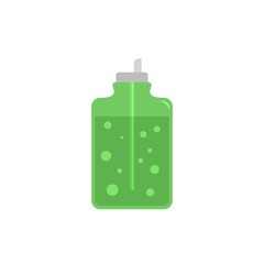 Aloe vera soap icon. Flat illustration of aloe vera soap vector icon for web isolated on white