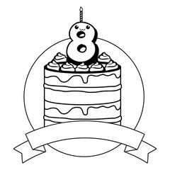 Birthday cake icon