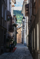 View to the city in morning.