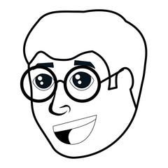 cartoon man icon