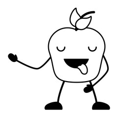 Kawaii apple icon