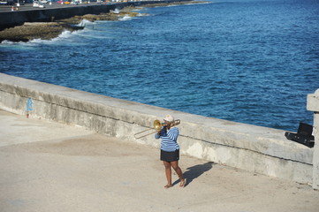 every day life in La Havana, Cuba. caribbean city