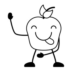 Kawaii apple icon