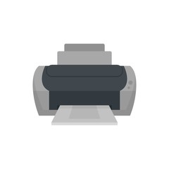 Photo printer icon. Flat illustration of photo printer vector icon for web isolated on white