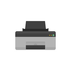 Home printer icon. Flat illustration of home printer vector icon for web isolated on white