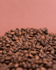 
Coffee seeds with colorful backgrounds